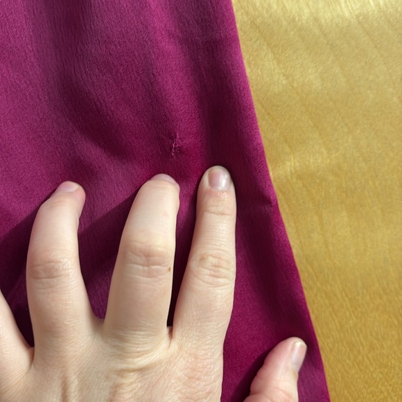 Vince Camuto Fuchsia Bow-Neck Satin Dress Size 2 - Picture 6 of 15